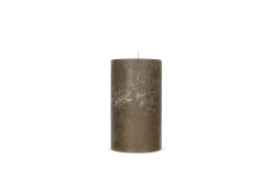 Candles|Candle Holders^Nkuku Rustic Soy Blend Pillar Candle - - Small Olive Green