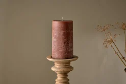 Fireside|Candles^Nkuku ic Soy Blend Pillar Candle - - Large Rust