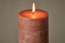 Fireside|Candles^Nkuku ic Soy Blend Pillar Candle - - Large Rust