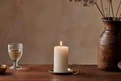 Candles|Candle Holders^Nkuku Rustic Soy Blend Pillar Candle - - Small White