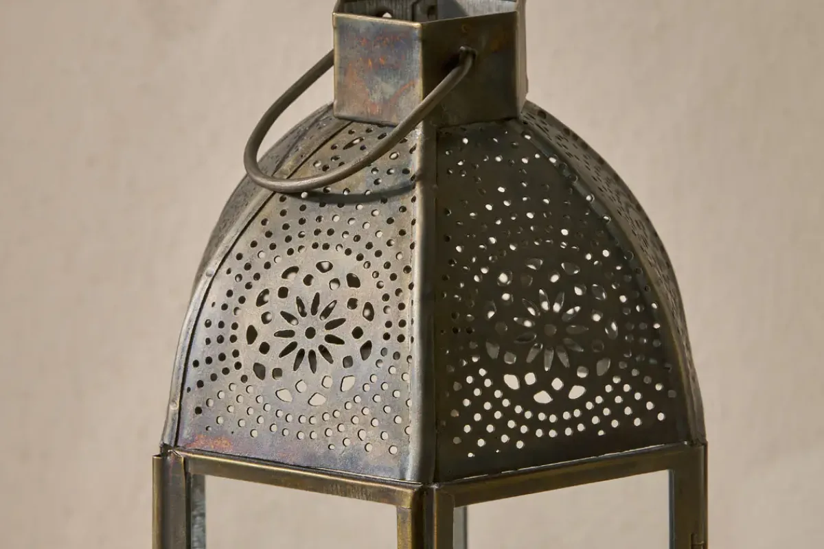 Decorative Home Accessories|Fireside^Nkuku Sabra Lantern - Aged Antique