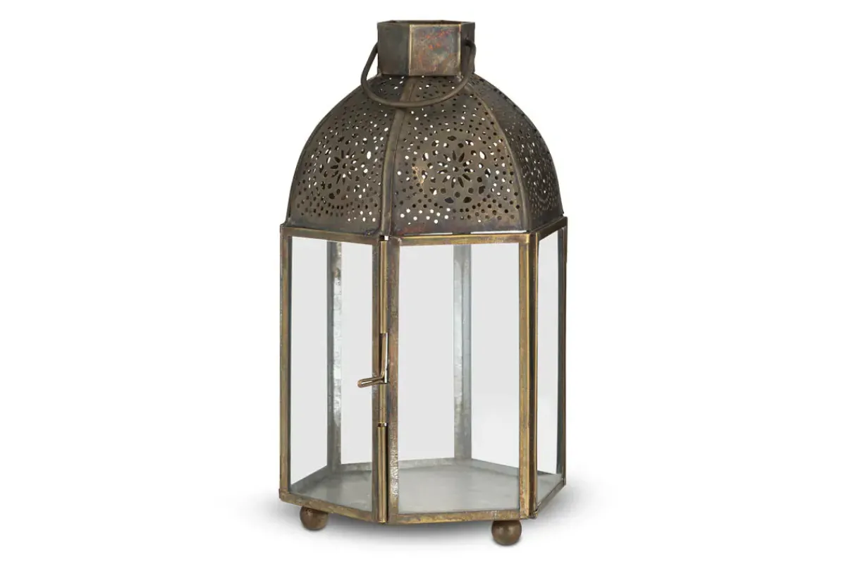 Decorative Home Accessories|Fireside^Nkuku Sabra Lantern - Aged Antique