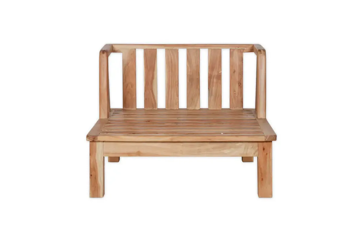 Garden|Garden Seating^Nkuku Sadhi Acacia Wood Outdoor Love Seat - Natural
