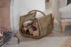Fireside|Baskets^Nkuku Sadra Rattan Log Basket - Natural