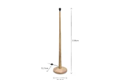 Floor Lamps^Nkuku Sahar Mango Wood Floor Lamp Natural