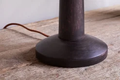 Bedside Lamps|Table Lamps^Nkuku Sahar Mango Wood Table Lamp - Dark Stain