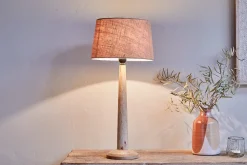Bedside Lamps|Table Lamps^Nkuku Sahar Mango Wood Table Lamp - Natural One Size