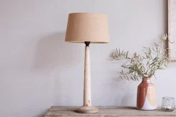 Bedside Lamps|Table Lamps^Nkuku Sahar Mango Wood Table Lamp - Natural One Size