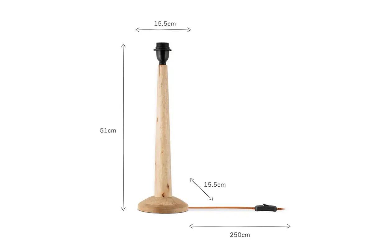 Bedside Lamps|Table Lamps^Nkuku Sahar Mango Wood Table Lamp - Natural One Size