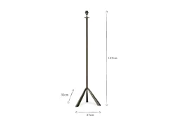Floor Lamps^Nkuku Sahhil Metal Tripod Floor Lamp - Antique Bronze