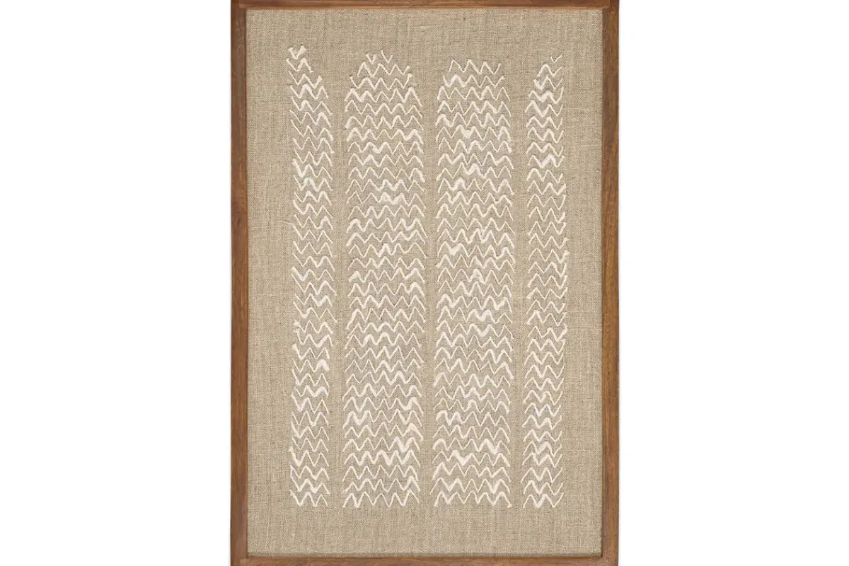 Wall Art^Nkuku Samaya Hand Stitched Wall Art - Natural