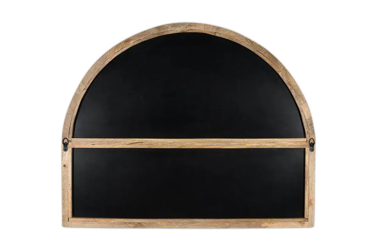 Wall Mirrors|Hallway & Bootroom^Nkuku Sande Arched Mango Wood Mirror - Natural