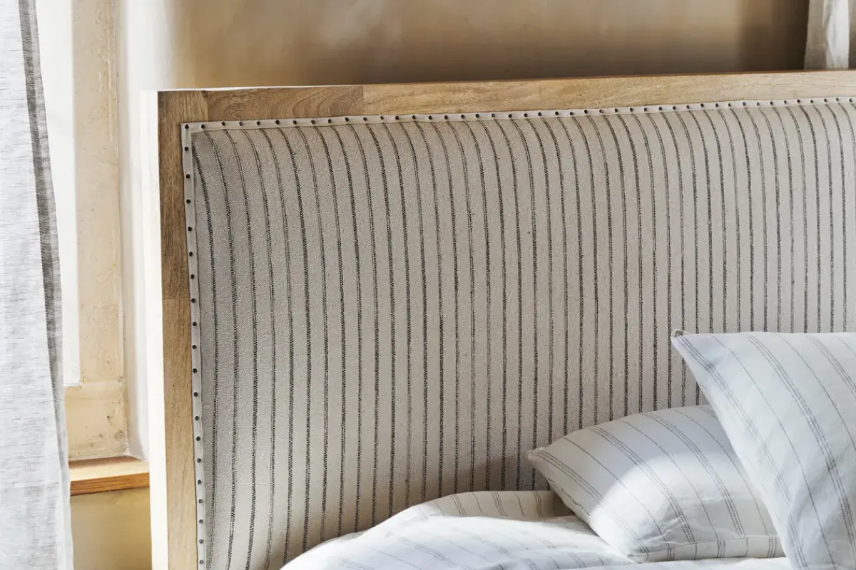 Bedroom^Nkuku Sanja Stripe Bed - Natural
