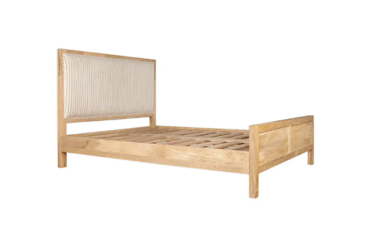 Bedroom^Nkuku Sanja Stripe Bed - Natural