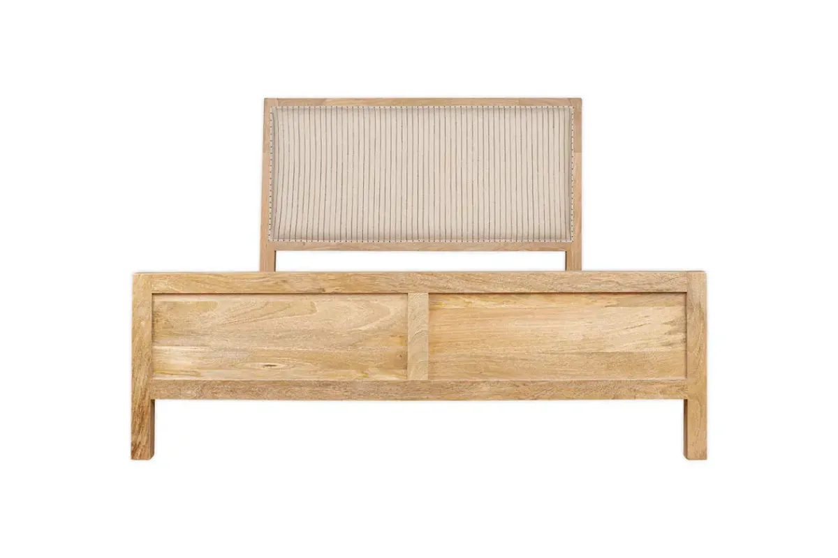 Bedroom^Nkuku Sanja Stripe Bed - Natural