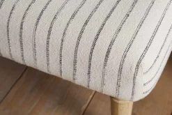 Storage & Shelving|Storage & Shelving^Nkuku Sanja Stripe Upholstered Bench - Grey