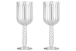 Entertaining Glasses|Wine & Champagne Glasses^Nkuku Santosa Wine Glass - Clear (Set of 2)