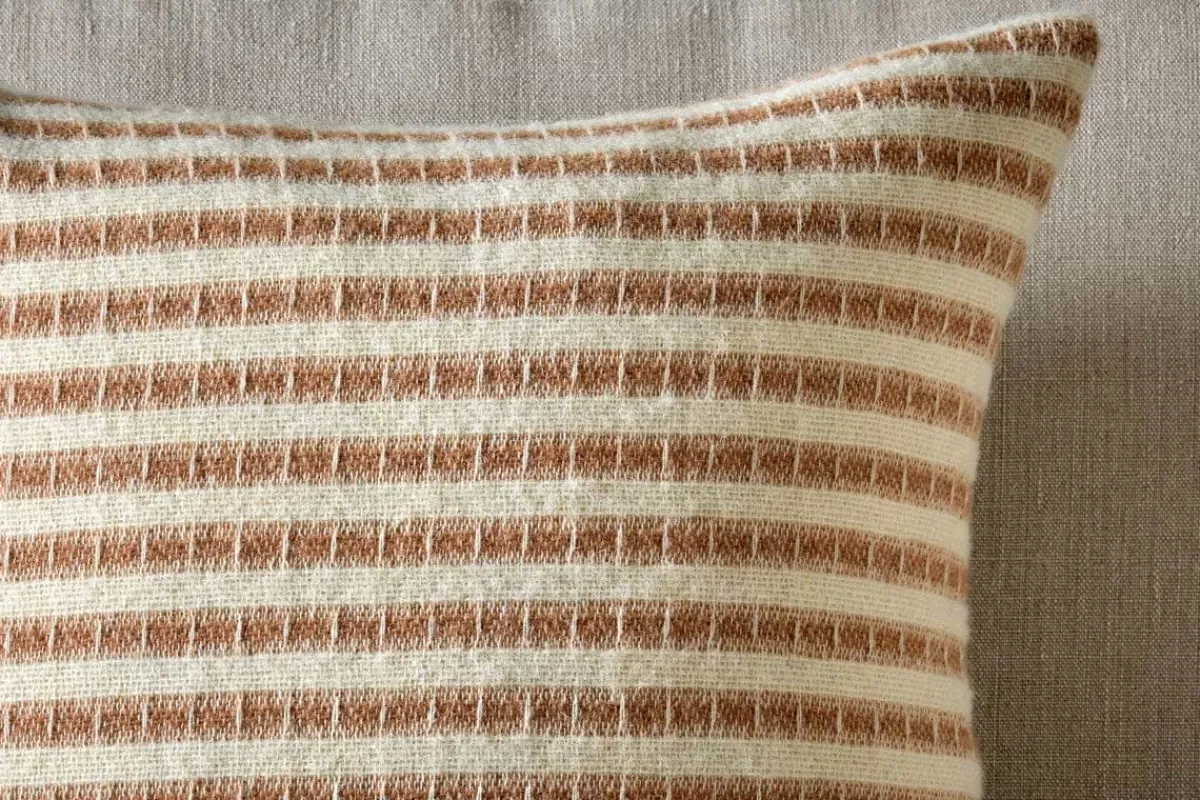 Decorative Home Accessories|Bedroom Textiles^Nkuku Sanval Wool Cushion Cover - Rust