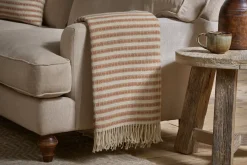 Bedroom Textiles|Blankets & Throws^Nkuku Sanval Wool Throw - Rust