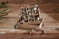 Baubles & Tree Decorations|Shades Of Nature^Nkuku Sardi Star Baubles - (Set of 12) Gold