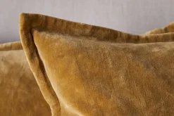 Bedroom Textiles|Cushions^Nkuku Sela Velvet Cushion Cover - Ochre