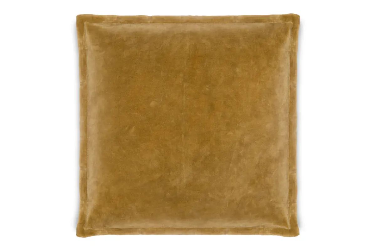 Bedroom Textiles|Cushions^Nkuku Sela Velvet Cushion Cover - Ochre