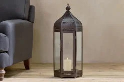 Decorative Home Accessories|Lanterns^Nkuku Shalena Lantern - Rust