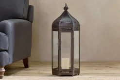 Decorative Home Accessories|Lanterns^Nkuku Shalena Lantern - Rust