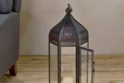 Decorative Home Accessories|Lanterns^Nkuku Shalena Lantern - Rust
