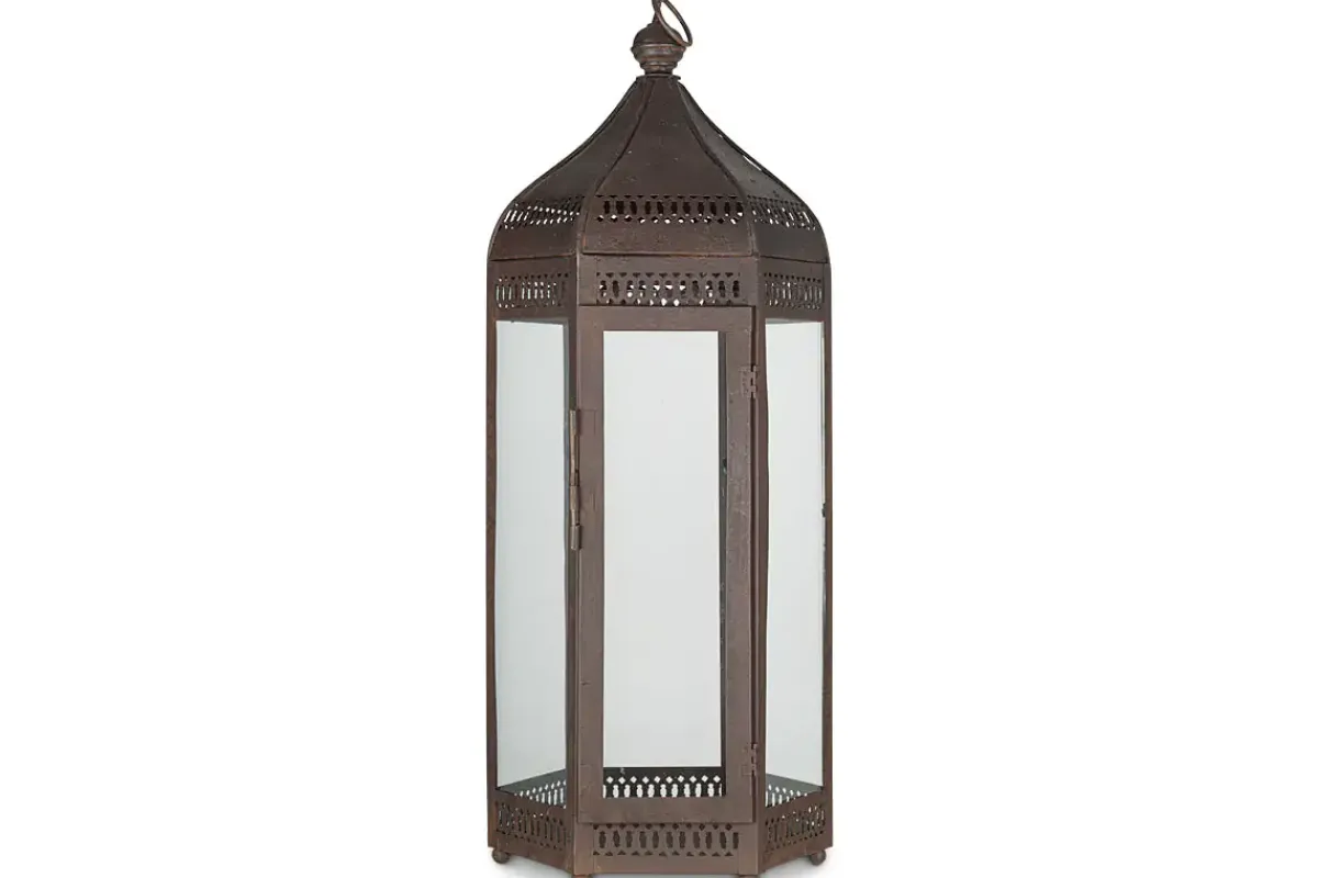 Decorative Home Accessories|Lanterns^Nkuku Shalena Lantern - Rust