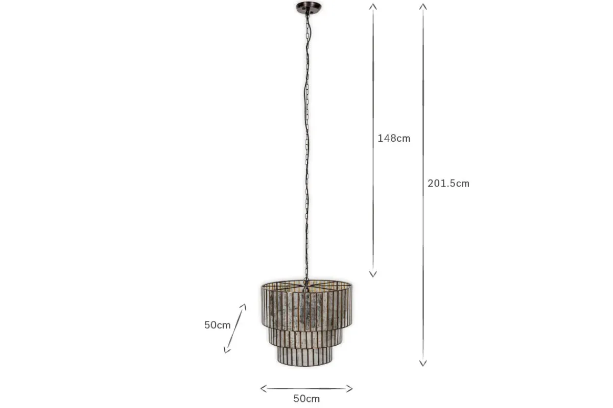 Statement Lighting|Pendant Lighting^Nkuku Shanaya Mottled Glass Chandelier - Antique Bronze