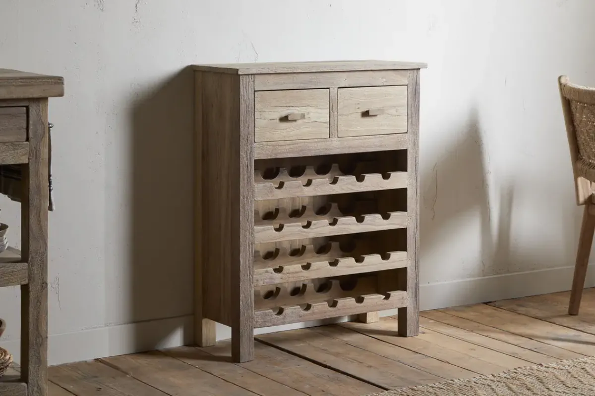 Kitchen Storage|Kitchen & Dining^Nkuku Shanthi Reclaimed Wood Wine Rack - Natural