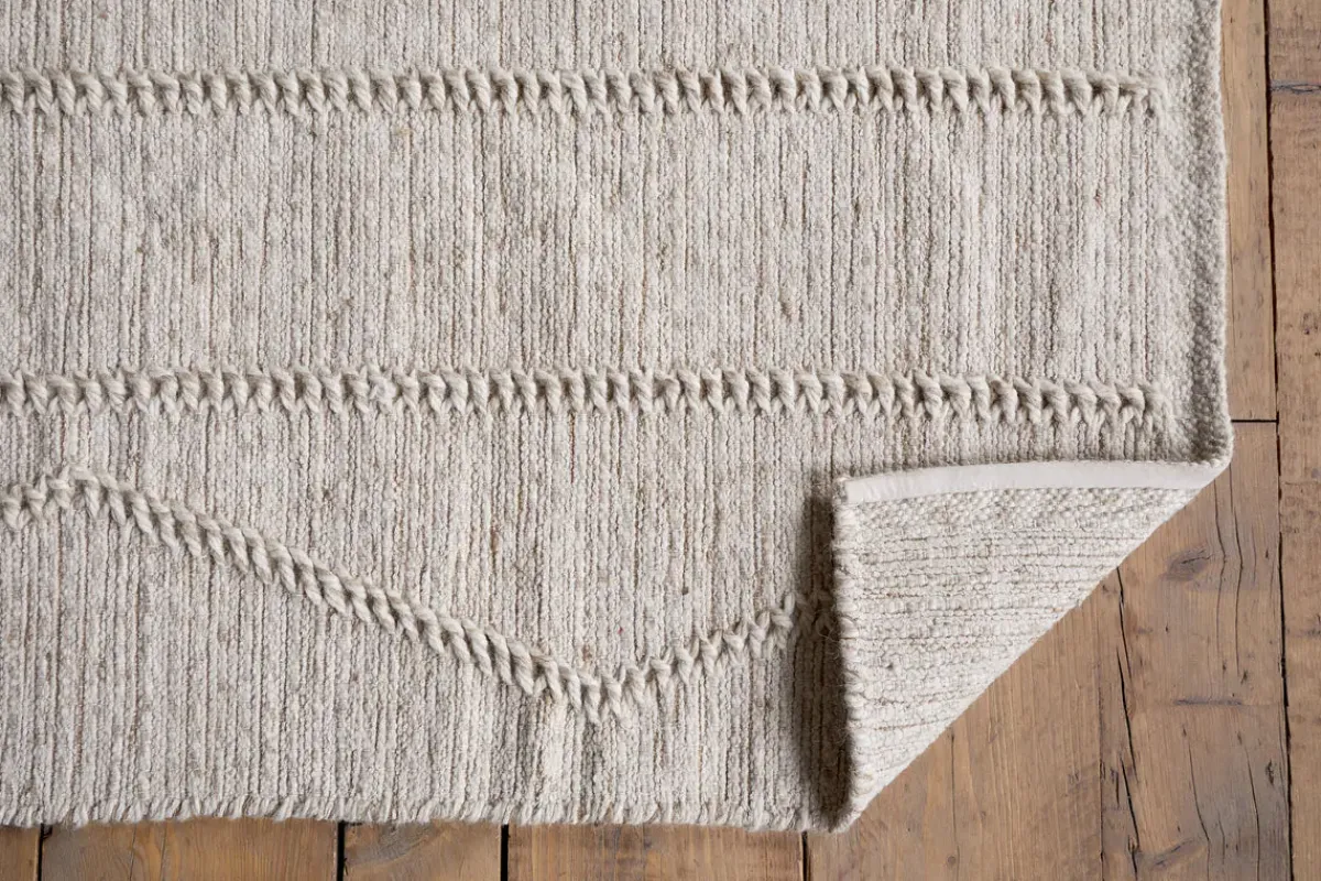 Rugs^Nkuku Shanti Wool & Cotton Rug - Natural