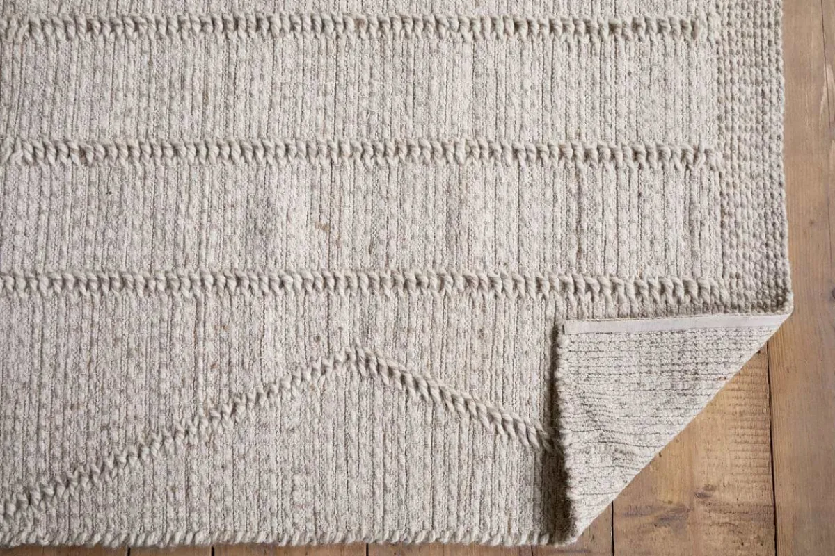 Rugs^Nkuku Shanti Wool & Cotton Rug - Natural