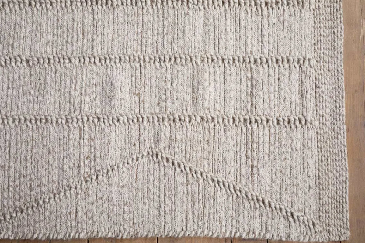 Rugs^Nkuku Shanti Wool & Cotton Rug - Natural