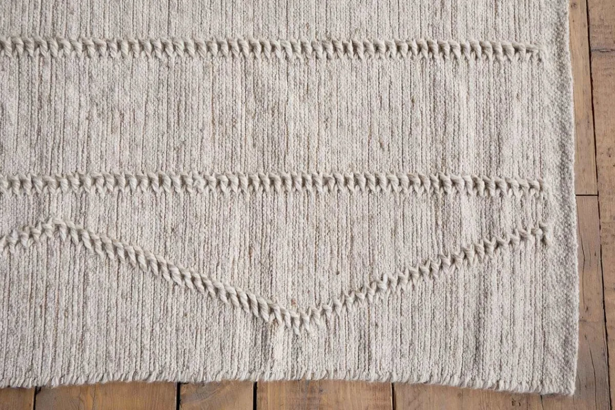 Rugs^Nkuku Shanti Wool & Cotton Rug - Natural