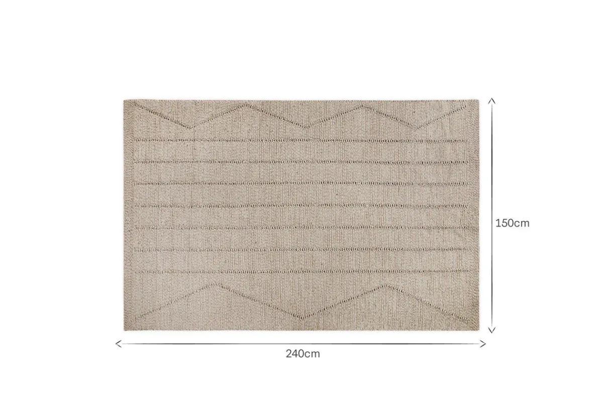 Rugs^Nkuku Shanti Wool & Cotton Rug - Natural