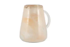 Jugs^Nkuku Shirali Marble Swirl Jug - Apricot