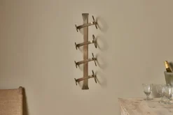 Kitchen Storage|Wine Racks^Nkuku Shray Iron Wine Rack - Antique Brass