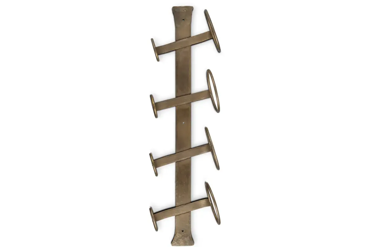 Kitchen Storage|Wine Racks^Nkuku Shray Iron Wine Rack - Antique Brass