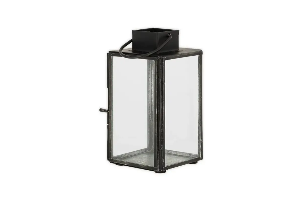 Desk Accessories|Lanterns^Nkuku Sia Mini Table Lantern - Black