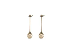 Cutlery|Cutlery^Nkuku Snail Spoon Gift Set - Antique Brass (Set of 2)