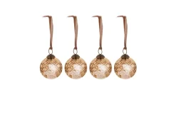 Baubles & Tree Decorations^Nkuku Sona Baubles - (Set of 4)