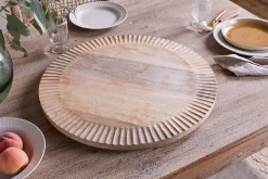 Trays & Platters|Chopping Boards^Nkuku Soria Mango Wood Lazy Susan - Natural