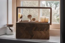 Bathroom Accessories^Nkuku Sukha Mango Wood Caddy - Natural