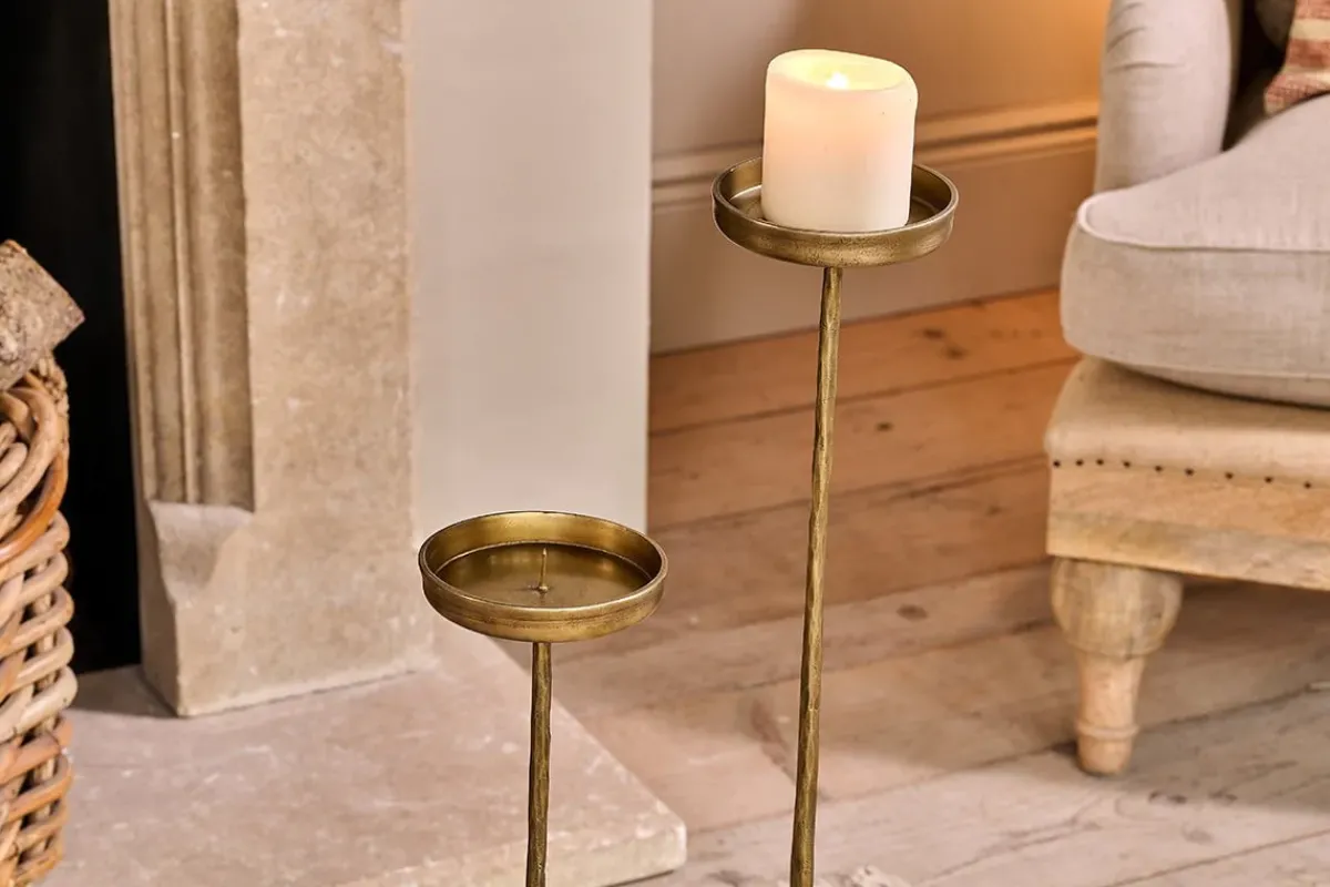 Decorative Home Accessories|Candle Holders^Nkuku Sundra Iron Candle Stand