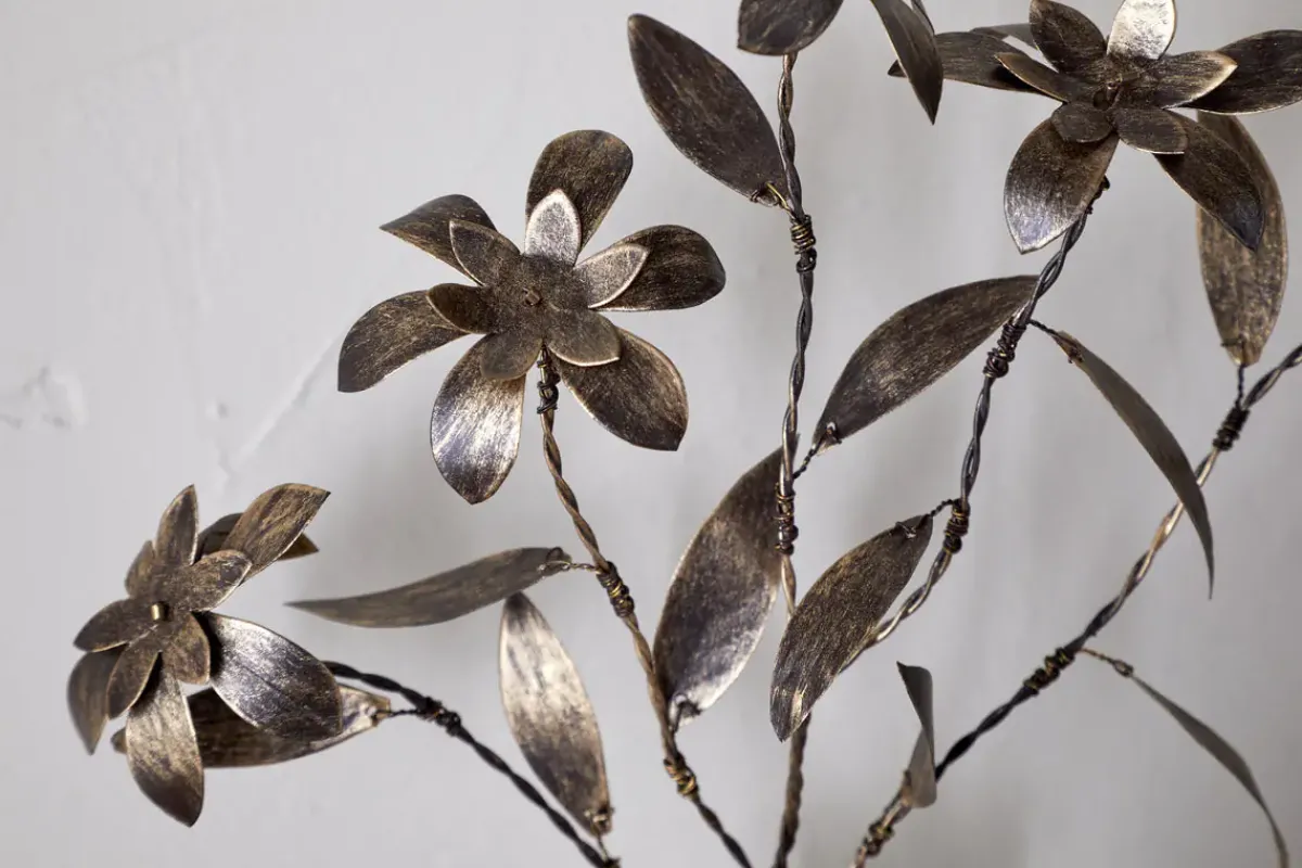 Desk Accessories|Ornaments^Nkuku Svara Stem Flower - Antique Brass