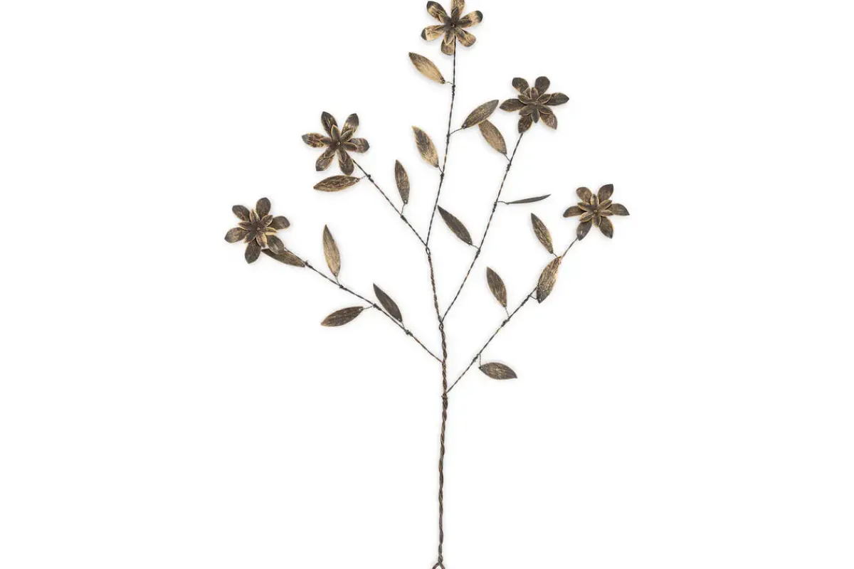 Desk Accessories|Ornaments^Nkuku Svara Stem Flower - Antique Brass