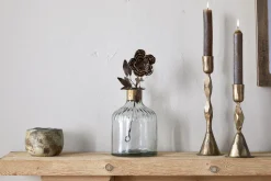 Ornaments^Nkuku Svara Stem Rose - Antique Brass