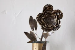 Ornaments^Nkuku Svara Stem Rose - Antique Brass